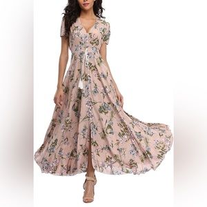 NWOT Boho maxi dress